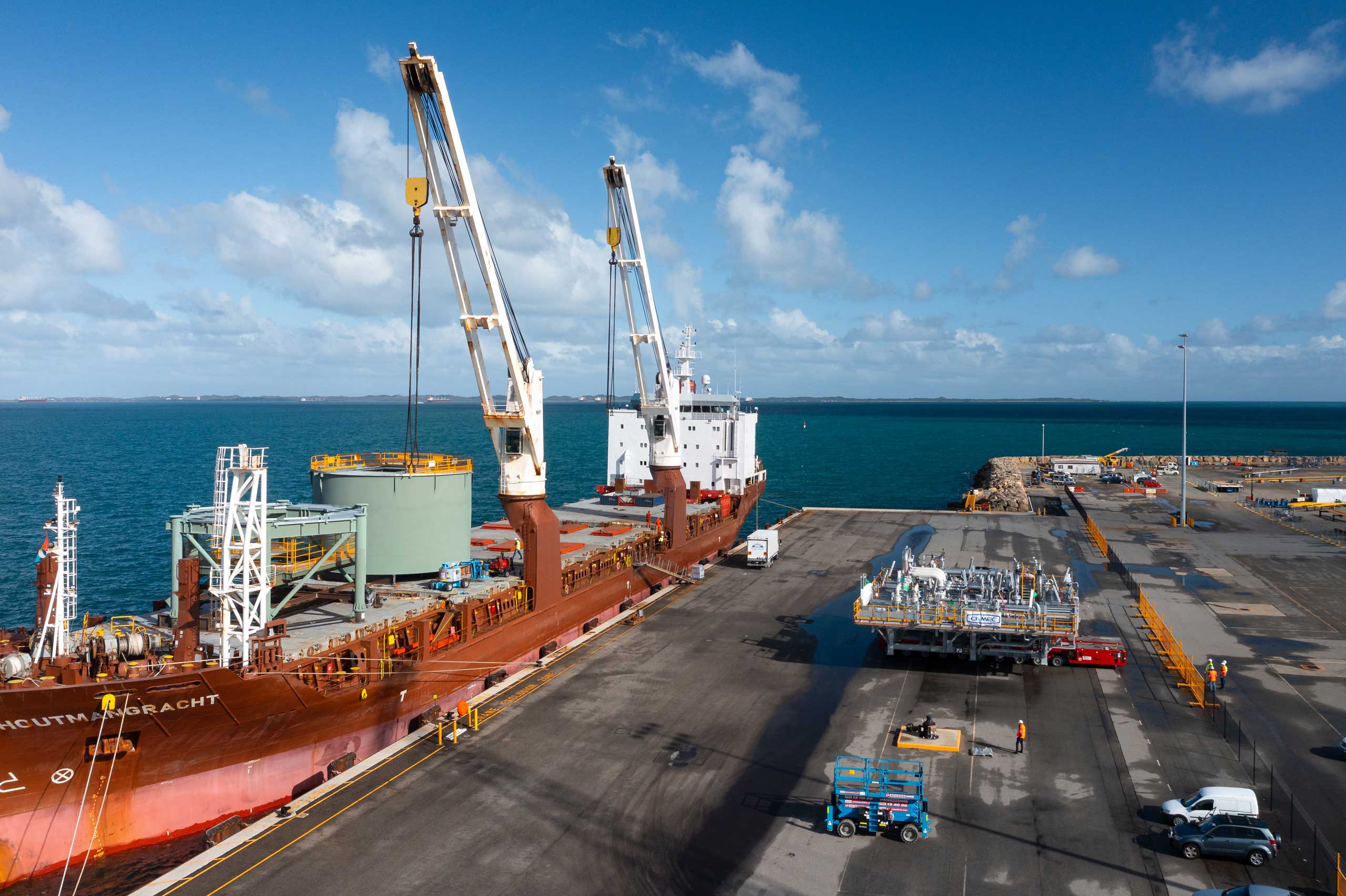 Ship at port