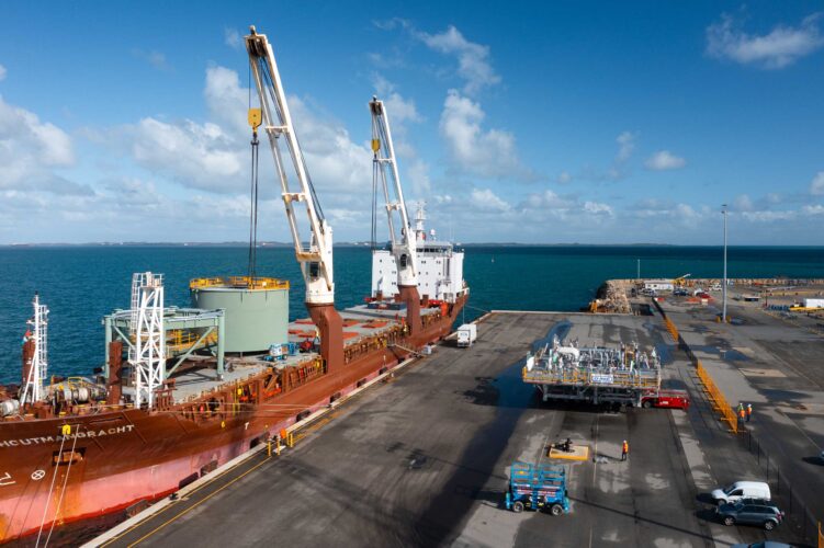 Ship at port